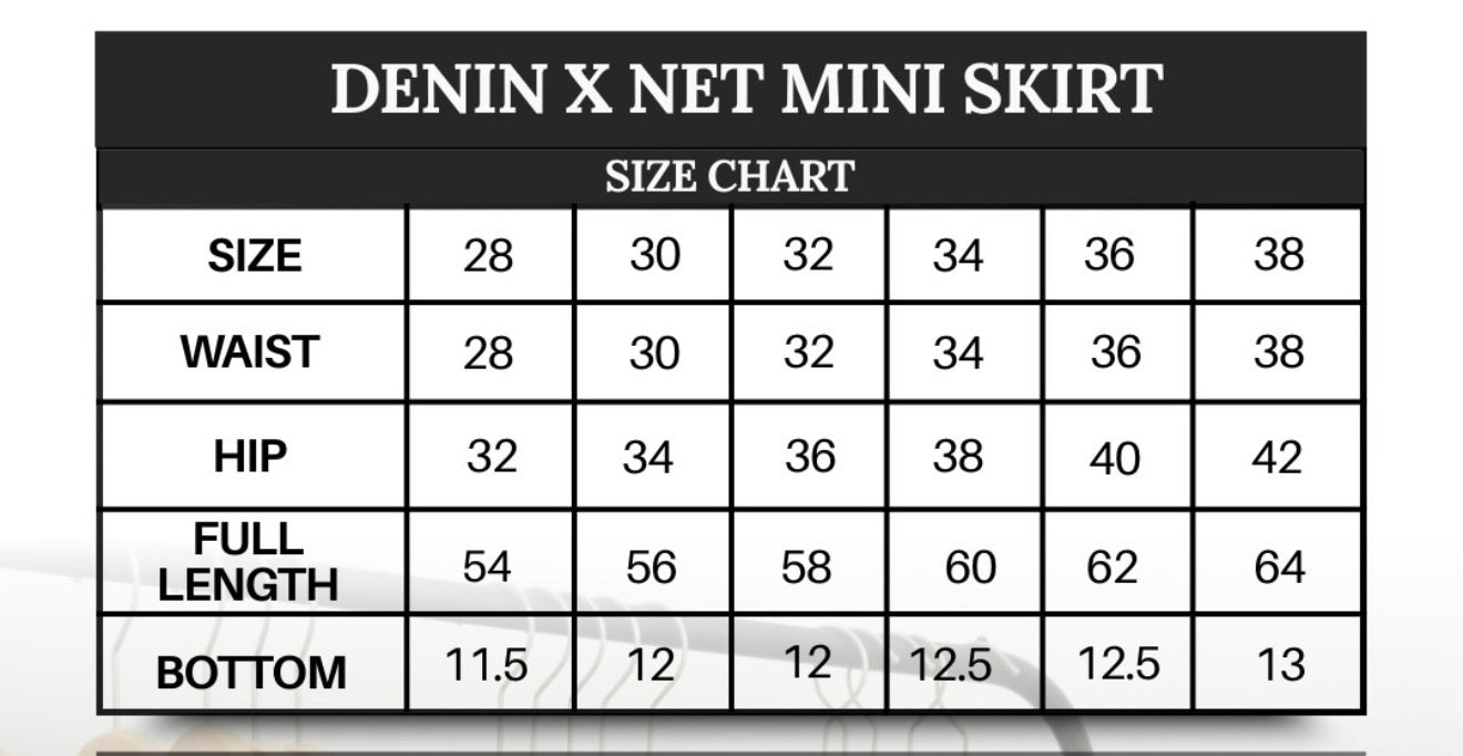 Upcycled Denim Mini Skirt Collection