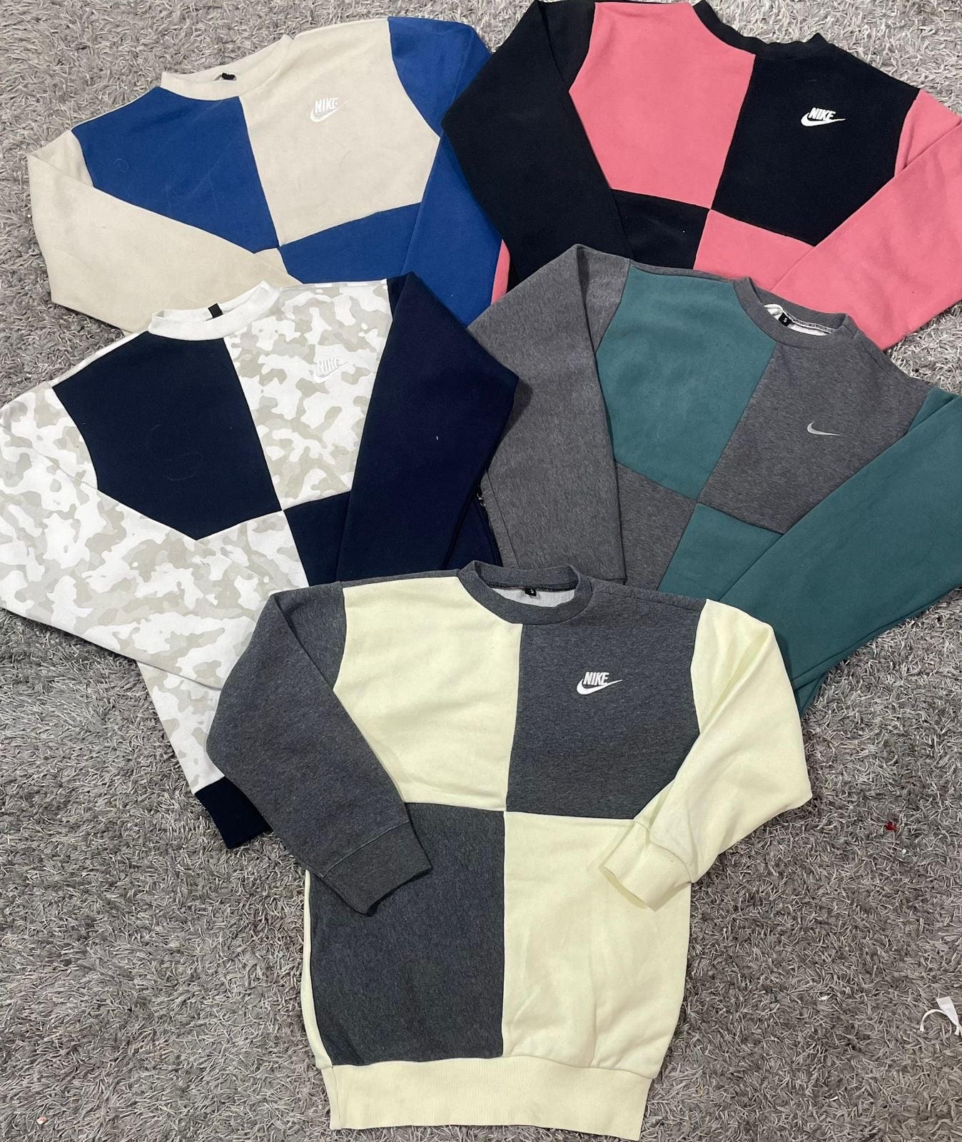 Reworked Nike Panel Crewneck (MADE TO ORDER)
