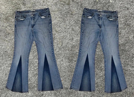 Reworked Levi’s Two-Tone Flare Jeans: V3
