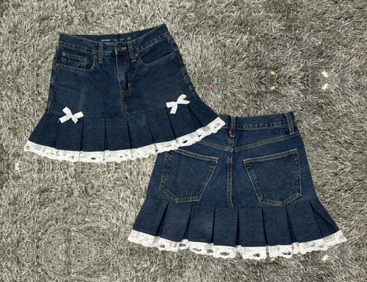 Upcycled Denim Mini Skirt Collection