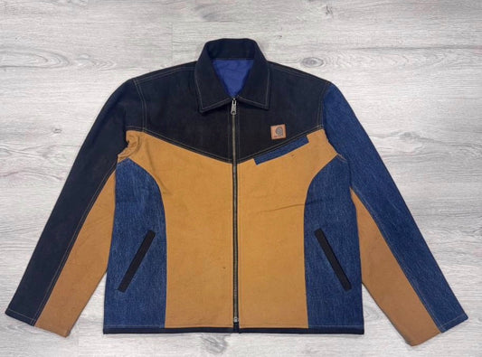 Carhartt Reworked Jacket - Upcycled Panel & Denim Patch (MADE TO ORDER)
