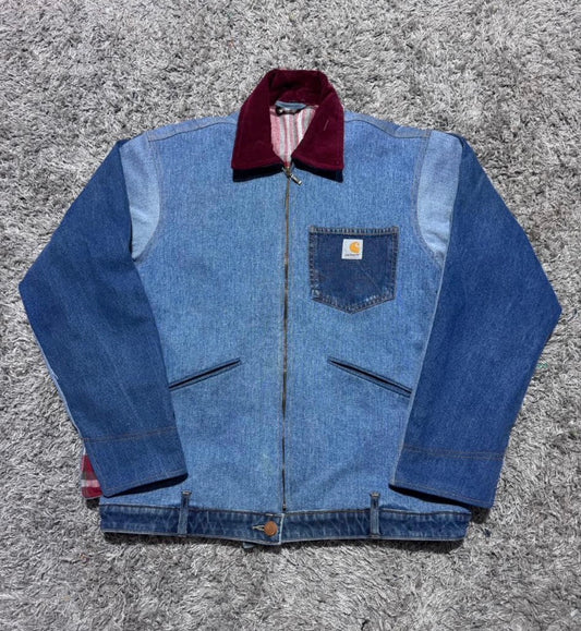 Carhartt Reworked Jacket - Upcycled Panel & Denim Patch (MADE TO ORDER)