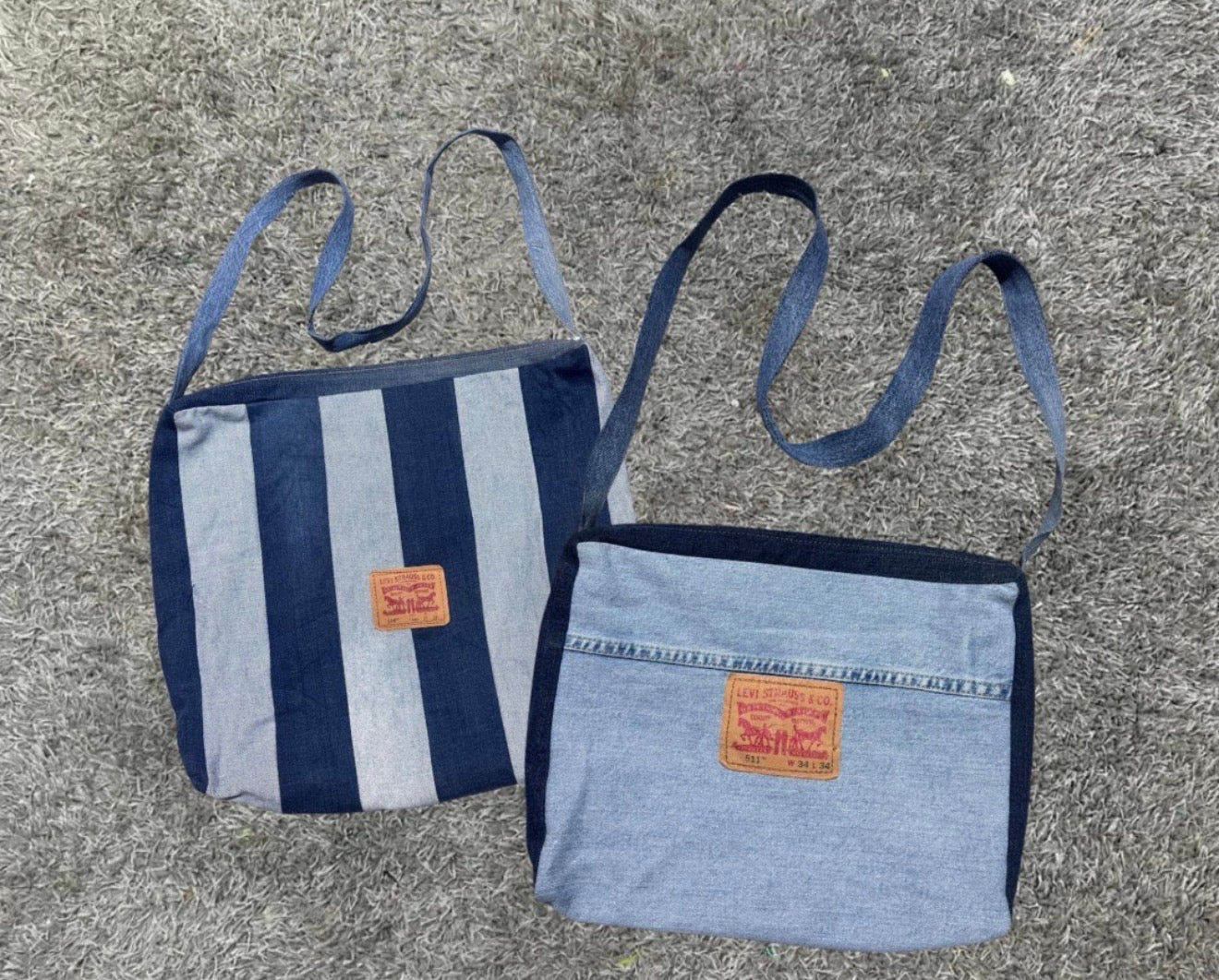 Upcycled Denim Bags Collection – Patchwork, Pocket Detail, Tote & Shoulder Bags (MADE TO ORDER)